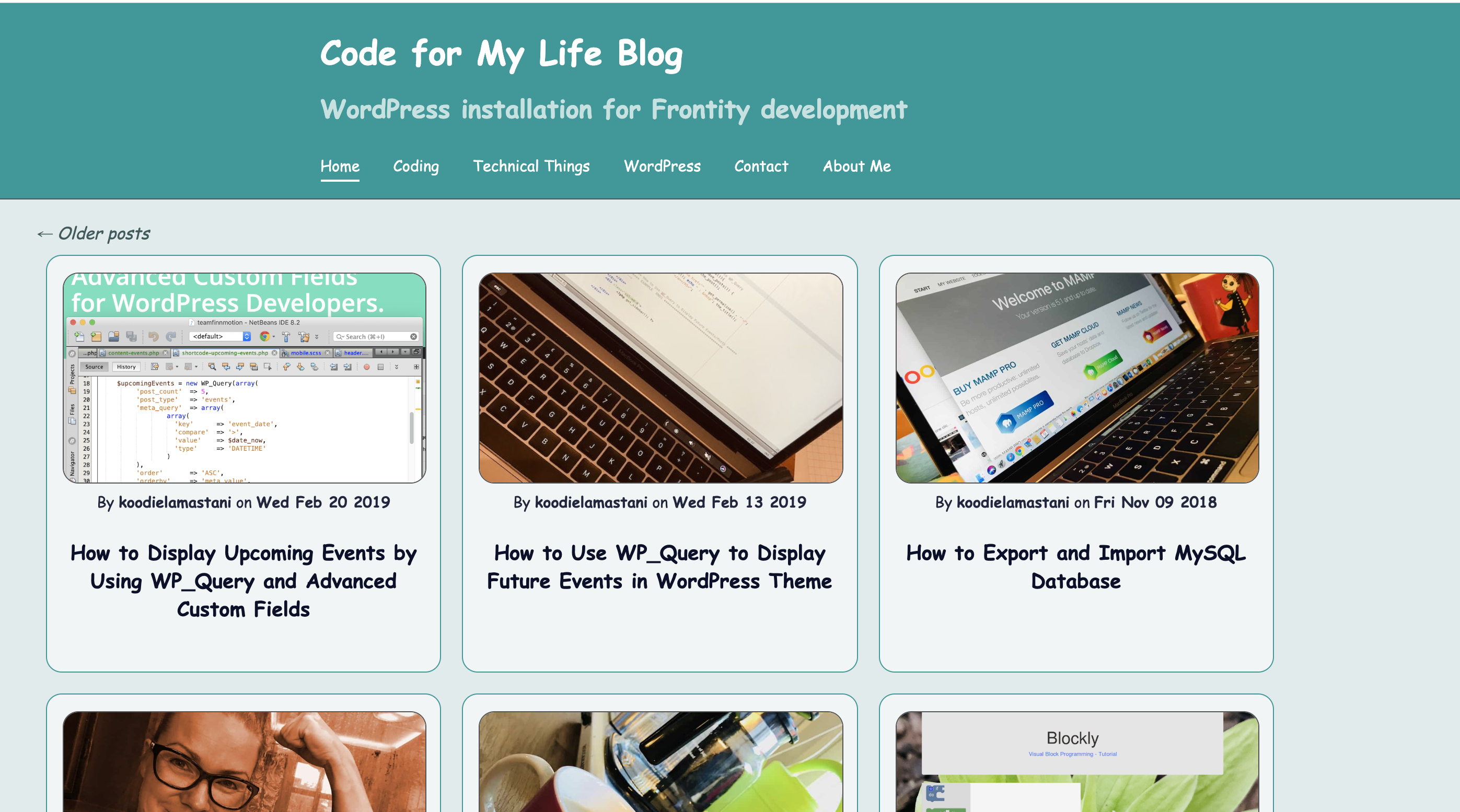 Frontity home page